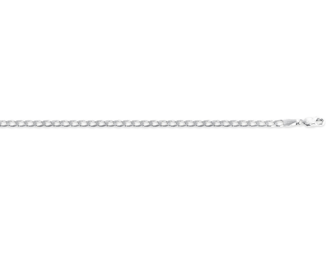 CHAINE EN OR 10K BLANC MAILLE GOURMETTE 5.9MM 26" - S GOGD160W 26 - BIJOUX D'IMPORTATION CHAINE EN OR 10K BLANC MAILLE GOURMETTE 5.9MM 26" - S GOGD160W 26 - BIJOUX D'IMPORTATION