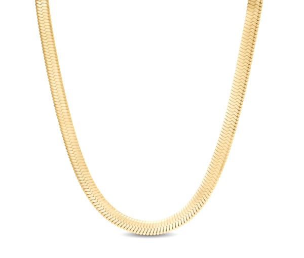 CHAINE CHEVRON EN ACIER/PVD OR - AZ ZWN19 16 - AREZZO CHAINE CHEVRON EN ACIER/PVD OR - AZ ZWN19 16 - AREZZO