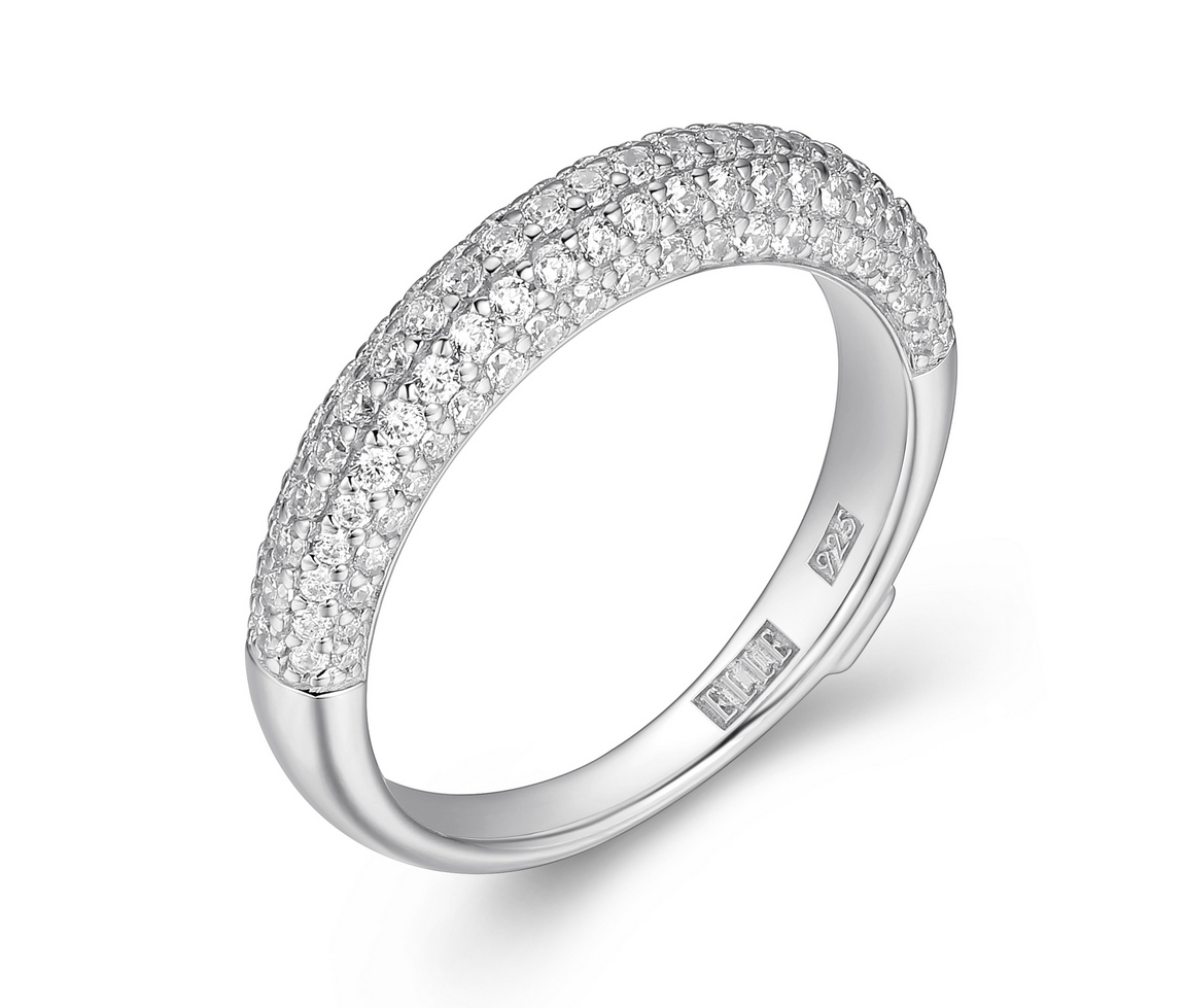 JONC SEMI-ÉTERNITÉ EN ARGENT RHODIÉ - PJ R4LAEX00AC - ELLE