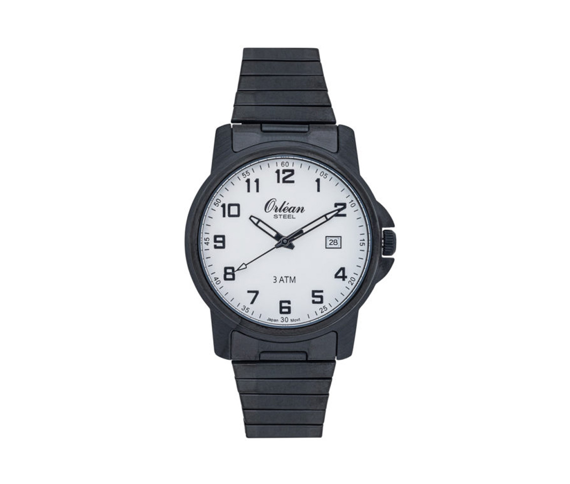 MONTRE ORLEAN EN ACIER/PVD NOIR - BA ME3234X - ORLEAN